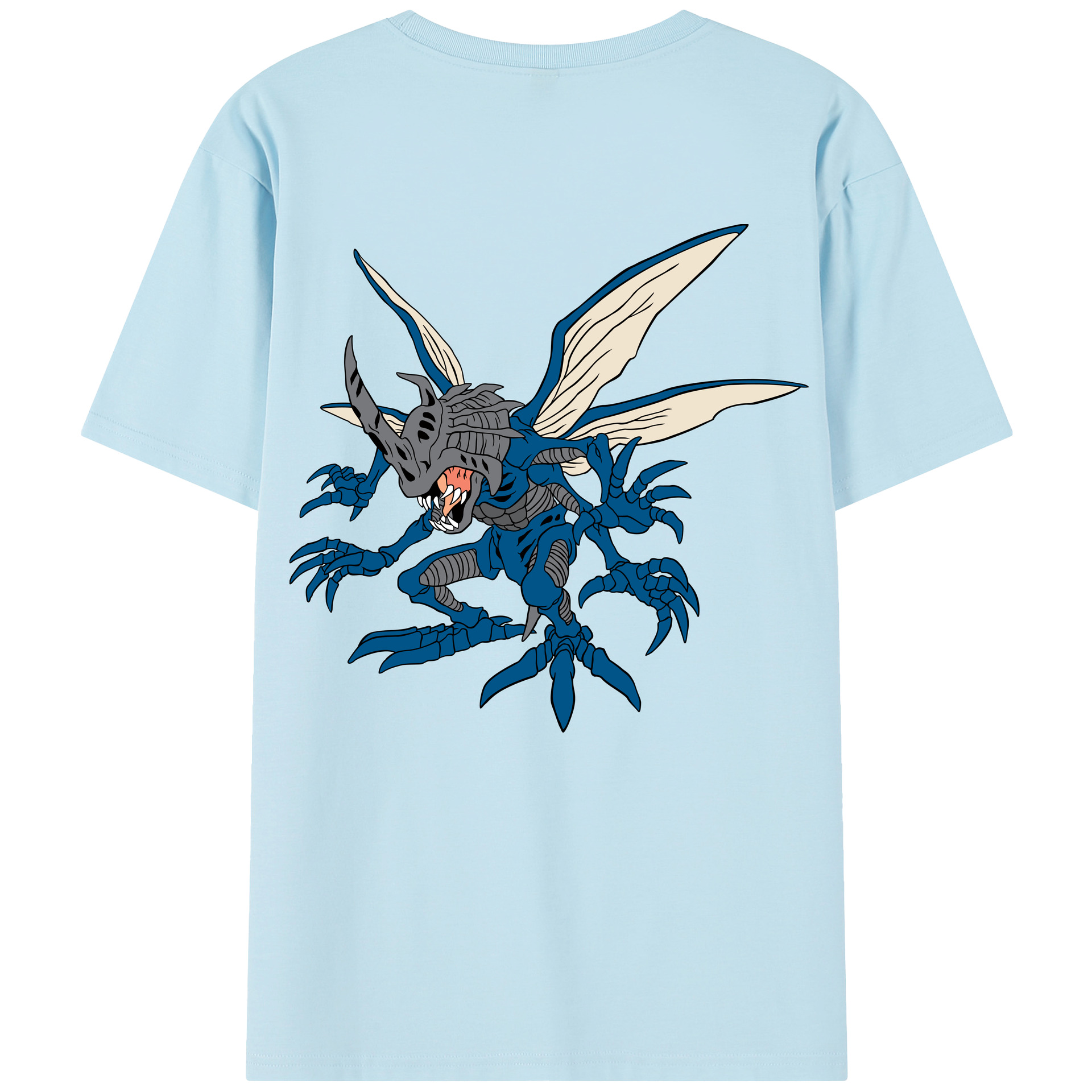 （画像用） Digimon デジタルモンスター/デジモン 綿100％半袖Tシャツ（背面プリント）